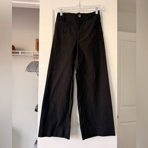The COLETTE Maeve Anthropologie Black Wide-leg pants